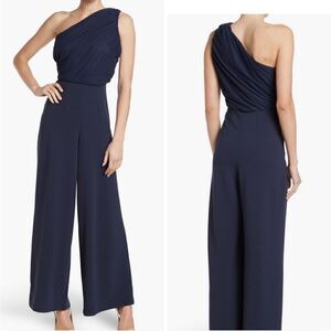 LOVE BY DESIGN One-shoulder Wide Leg Jumpsuit Size M